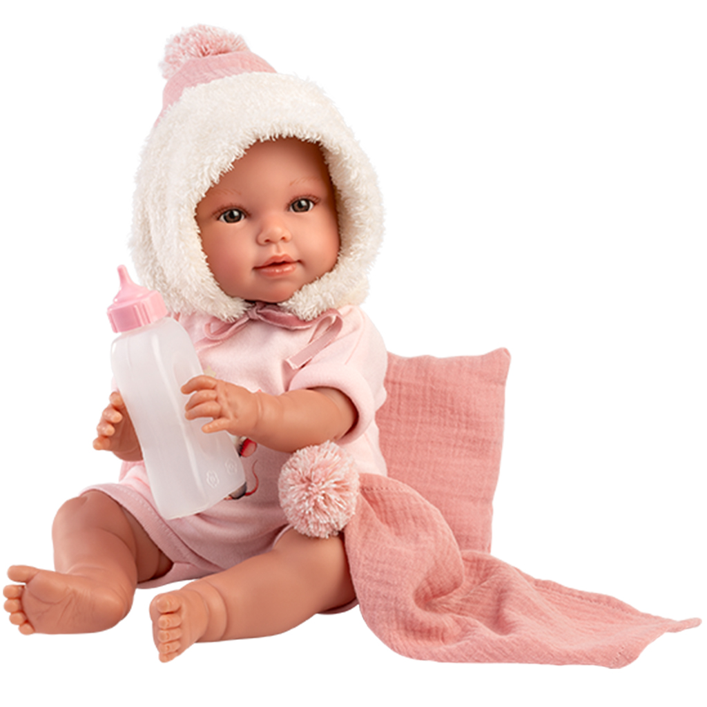 Llorens: Olivia, 38 cm plačúca bábika s prikrývkou