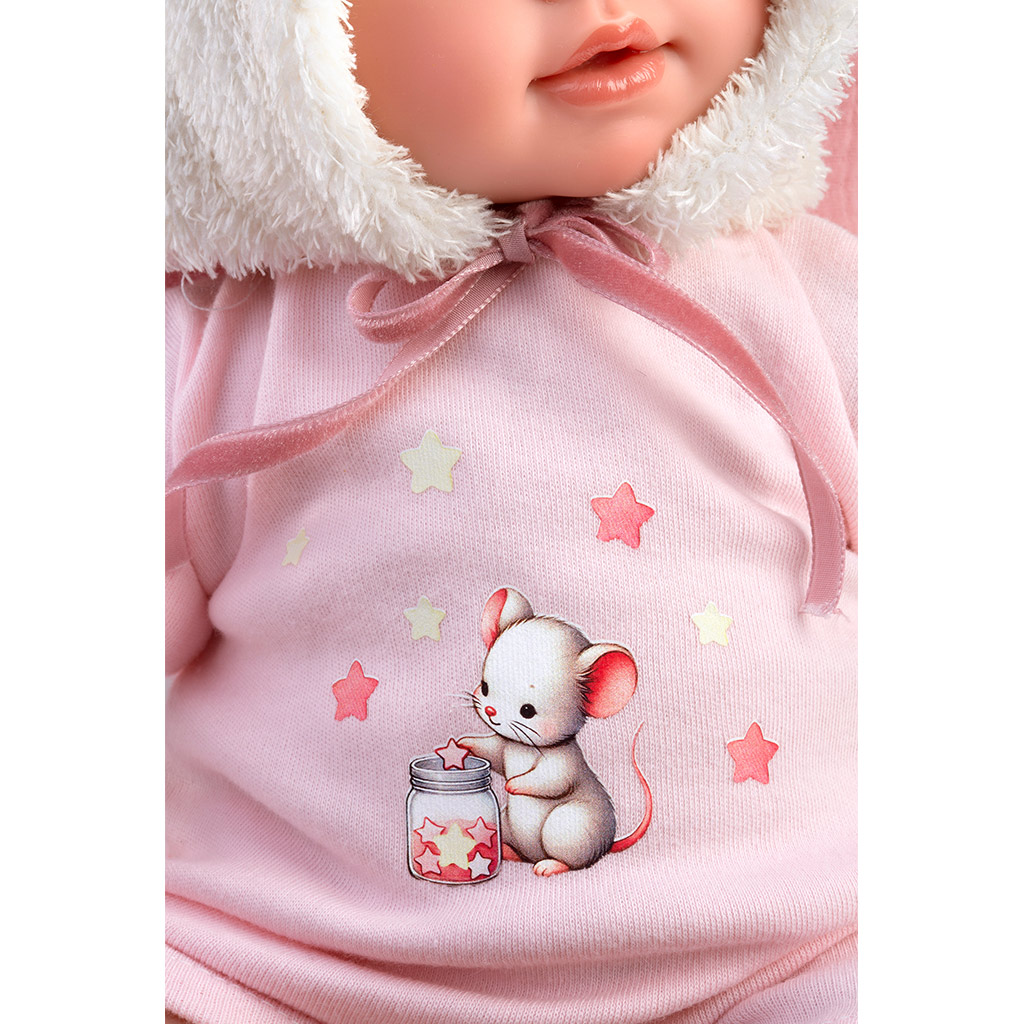 Llorens: Olivia, 38 cm plačúca bábika s prikrývkou kép 5