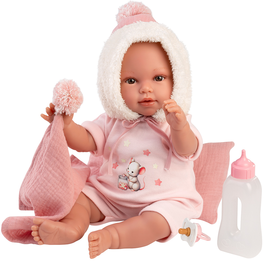 Llorens: Olivia, 38 cm plačúca bábika s prikrývkou kép 2