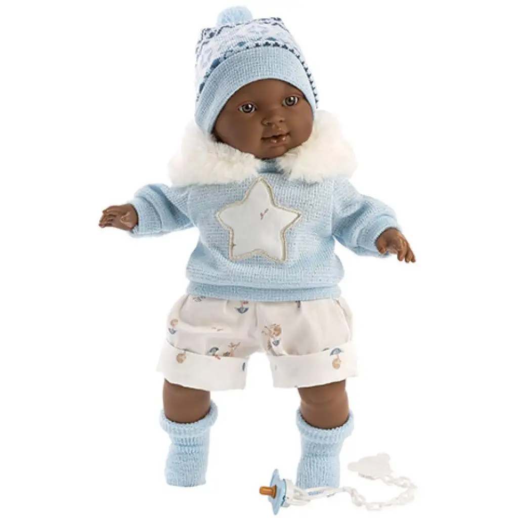 Llorens: Sirham 38cm plačúca bábika vo hviezdičkovom oblečení