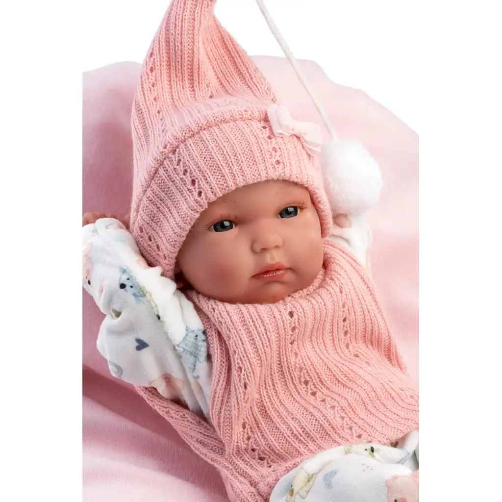 Llorens: Bimba novorodenec s vankúšom 35 cm kép 2