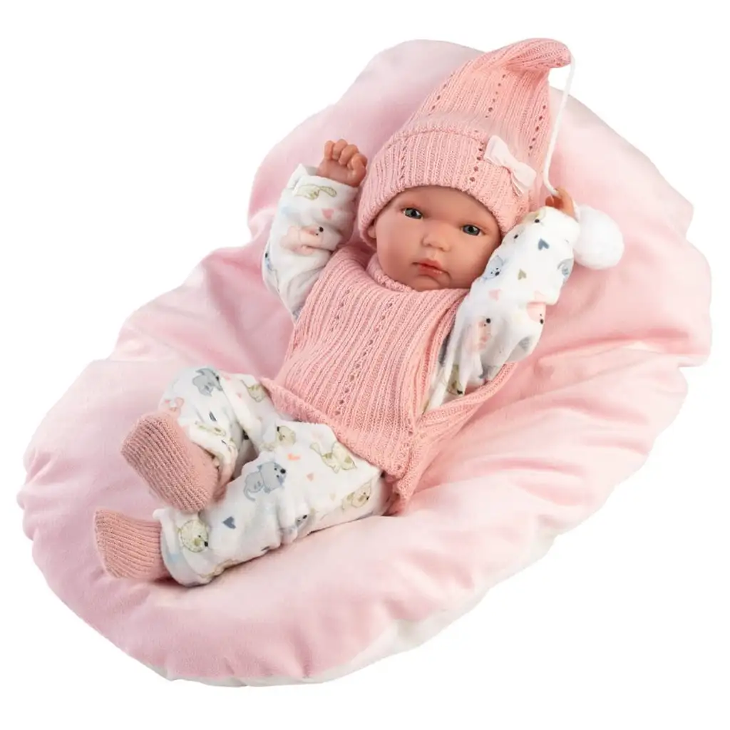 Llorens: Bimba novorodenec s vankúšom 35 cm kép 3