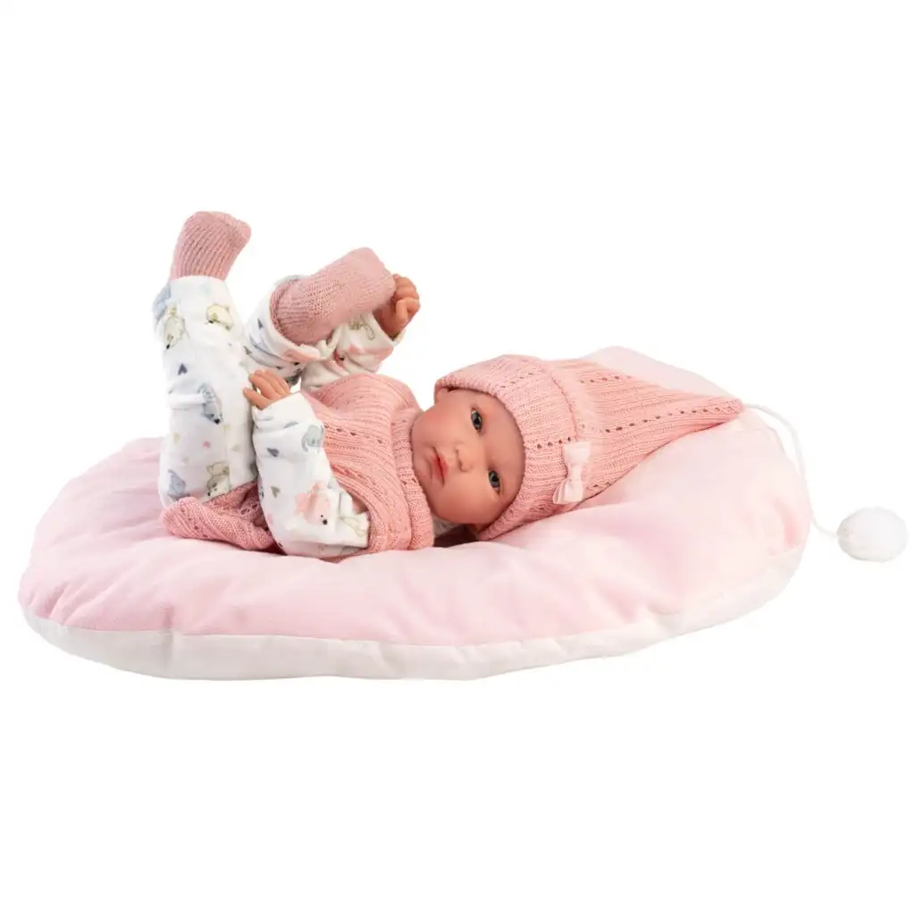 Llorens: Bimba novorodenec s vankúšom 35 cm kép 4