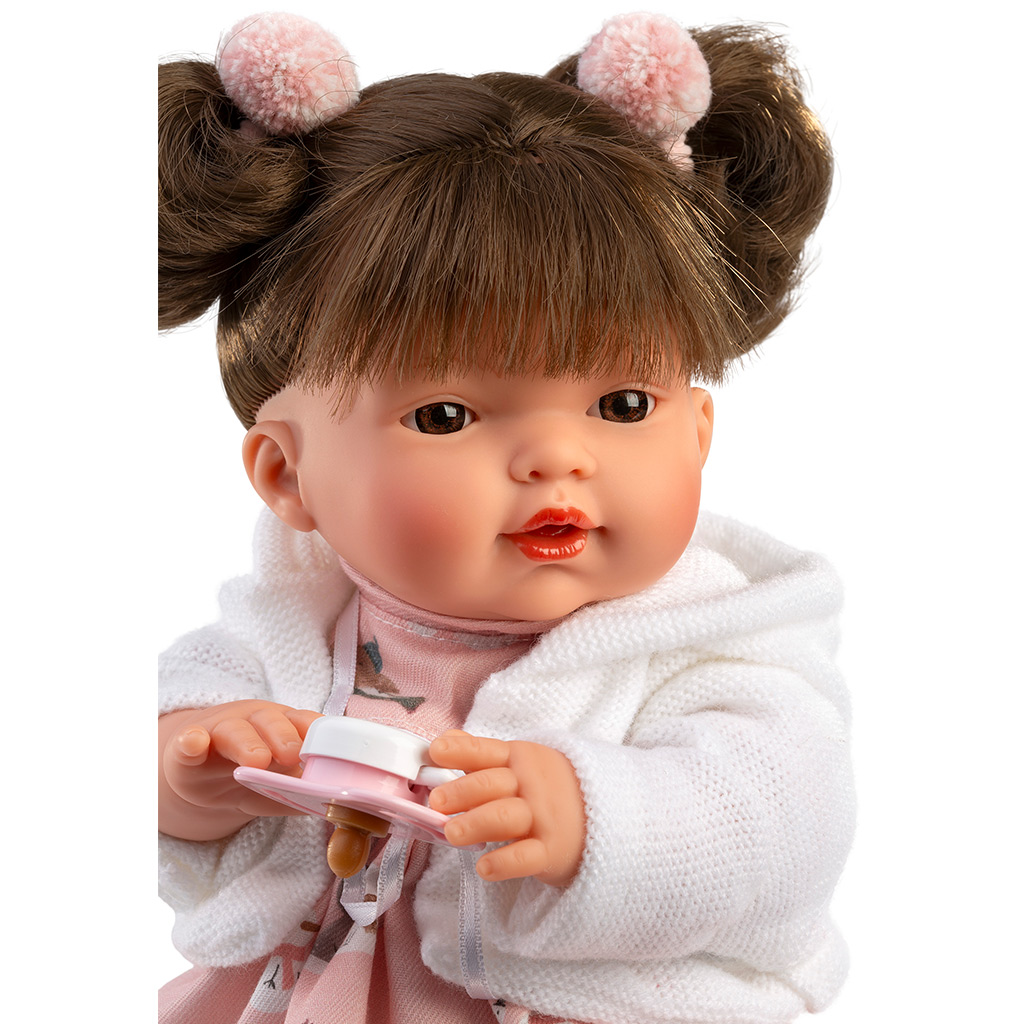 Llorens: bábika Vera 33 cm v zajačikovom oblečení s cumlíkom. kép 3