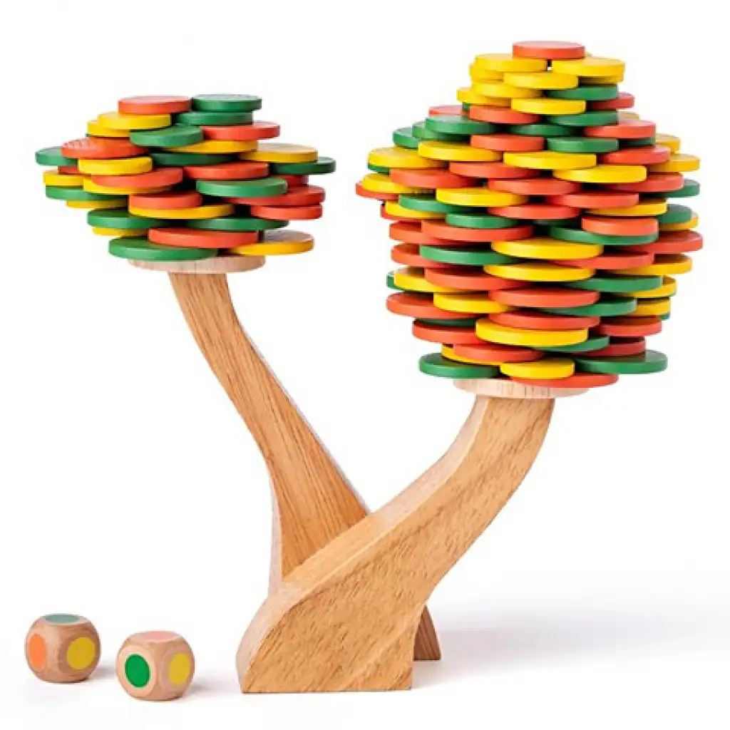 Koruna lístia, drevená hračka na rozvoj zručnosti