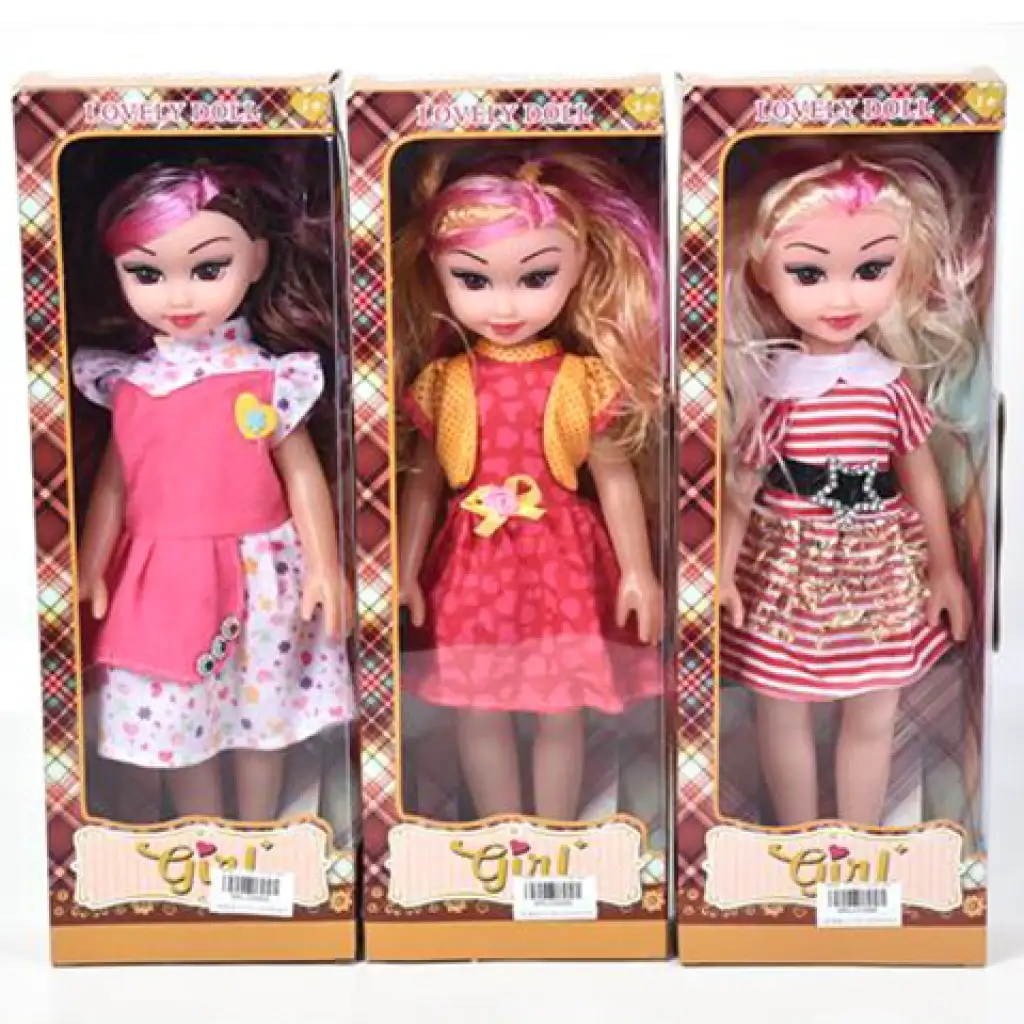 Lovely Doll 36cm-ová módna bábika s ružovou kučerou, tri varianty so zvukovými efektmi 1ks