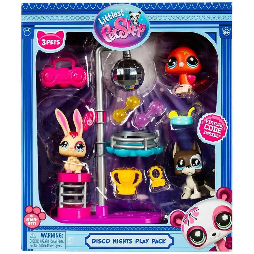 Littlest Pet Shop: Diskotéka 3-dielna sada figúrok kép 2