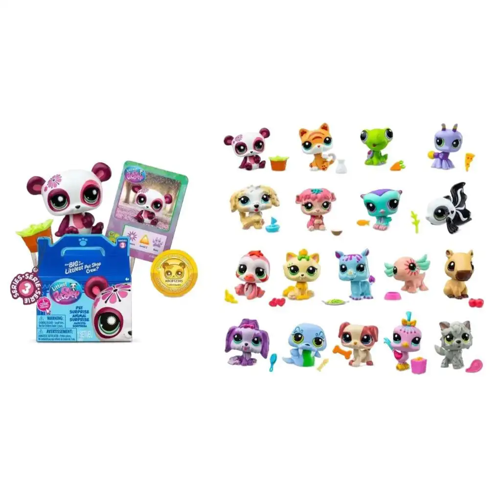 Littlest Pet Shop: Prekvapujúci balíček s 1 figúrkou a doplnkom, séria 3 kép 2