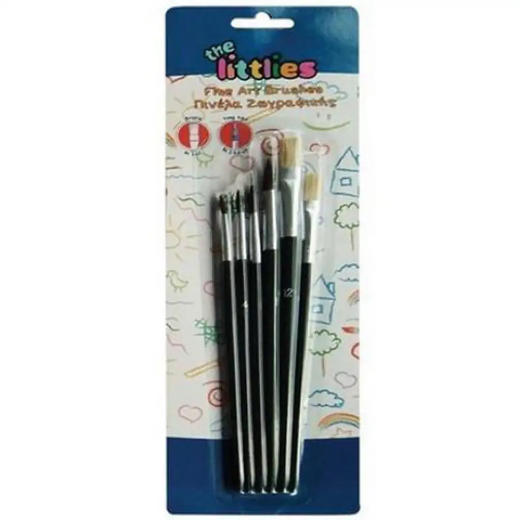 Luna: 5 dielny set štetcov rôznych veľkostí zo srsti poníka