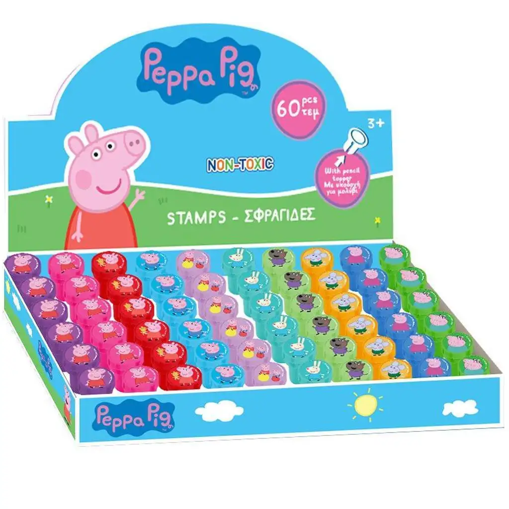 Luna: Peppa Malac színes ceruzavég nyomda többféle változatban 1db kép 1