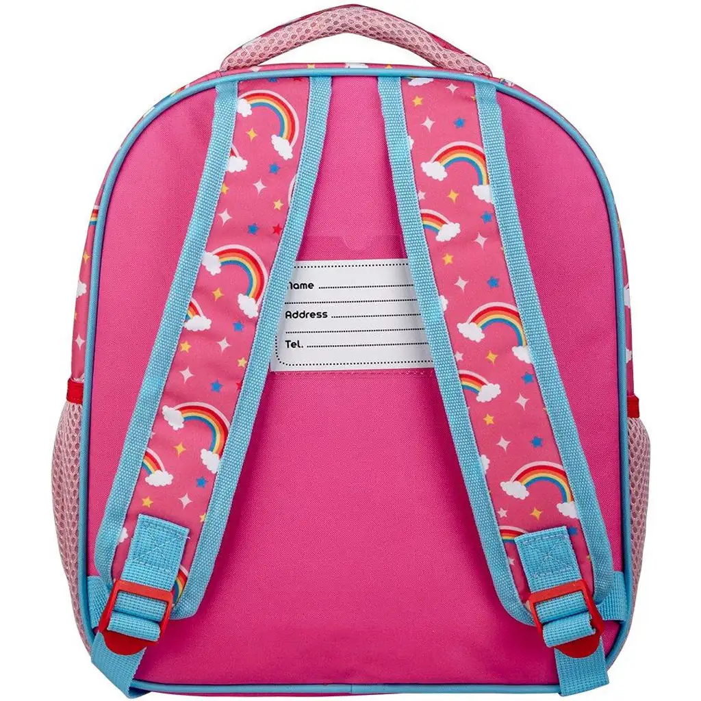 Luna: Must Team unikornis cicák lekerekített 2 rekeszes ovis hátizsák 27x10x31cm kép 2
