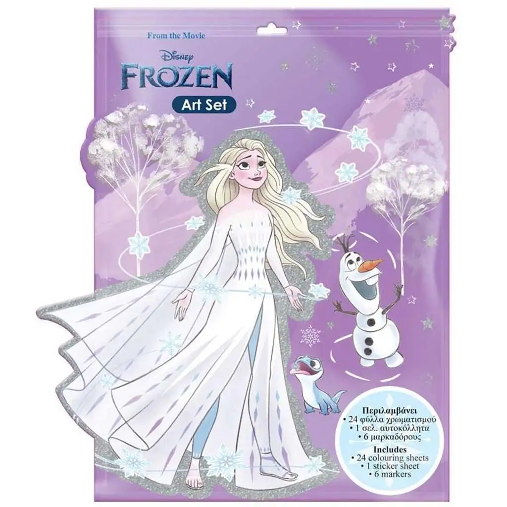 Luna: Frozen omaľovánka s nálepkami a 6 fixkami