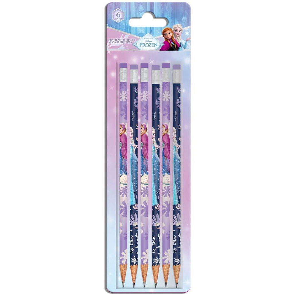 Luna: Sada 6 grafitových ceruziek s gumou Frozen 2