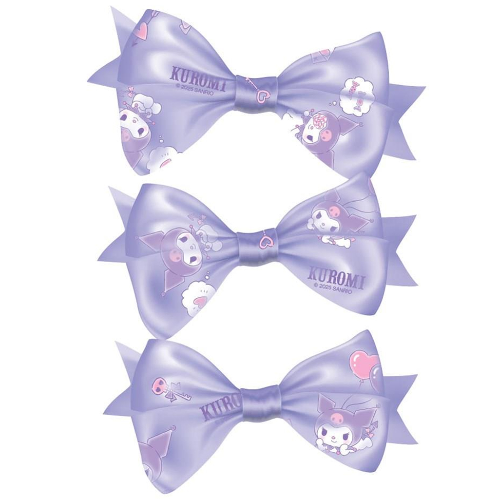 Luna: Kuromi 3-dielna sada mašľových sponiek do vlasov kép 2