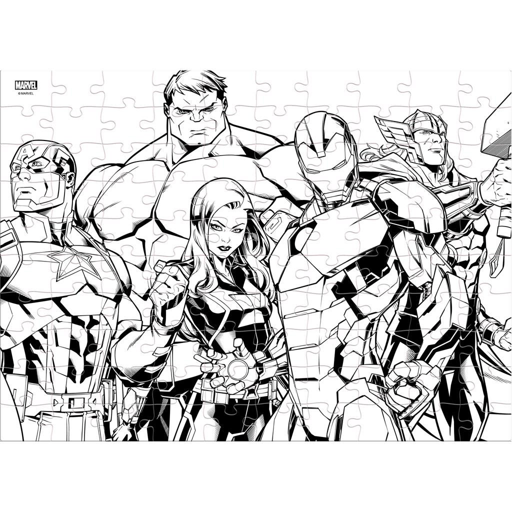 Luna: Avengers 2 v 1, 100-dielna omaľovanka puzzle kép 3