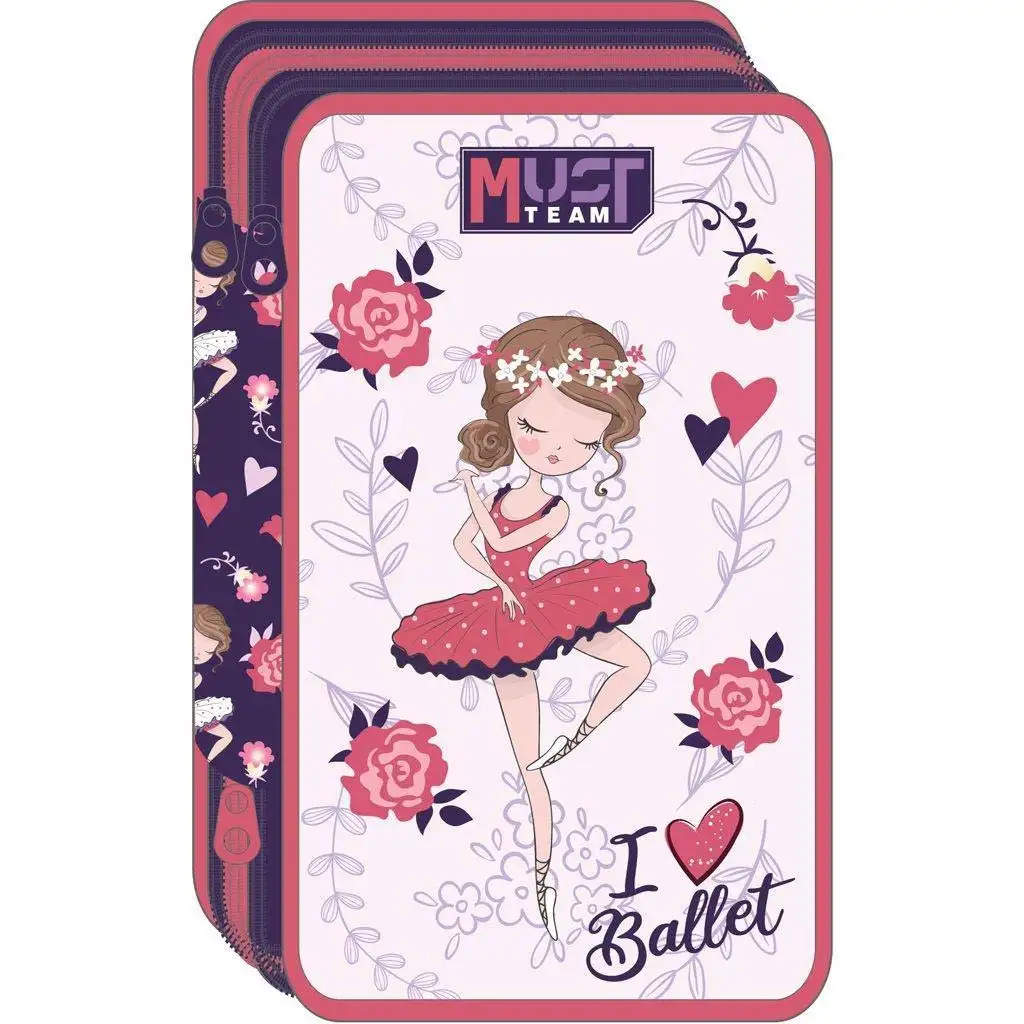 Luna: I Love Ballet 3 szintes töltött tolltartó kép 1