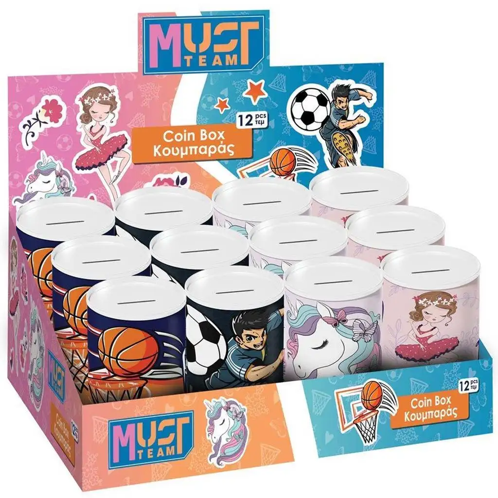 Luna: Kovová dóza s detským vzorom pre chlapcov alebo dievčatá, 10x15 cm, viacero variantov, 1 ks