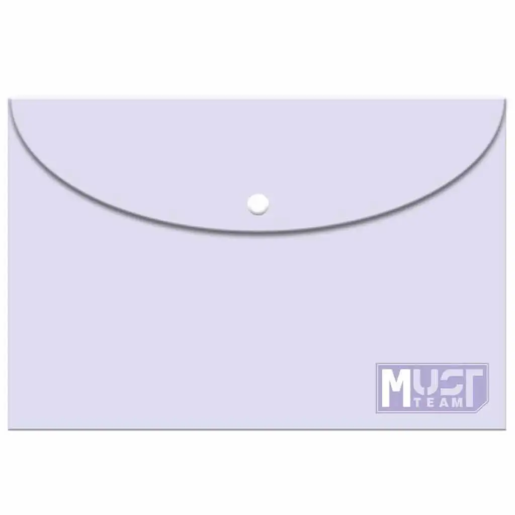 Luna: Pastelovo fialová plastová zložka na dokumenty vo formáte A4