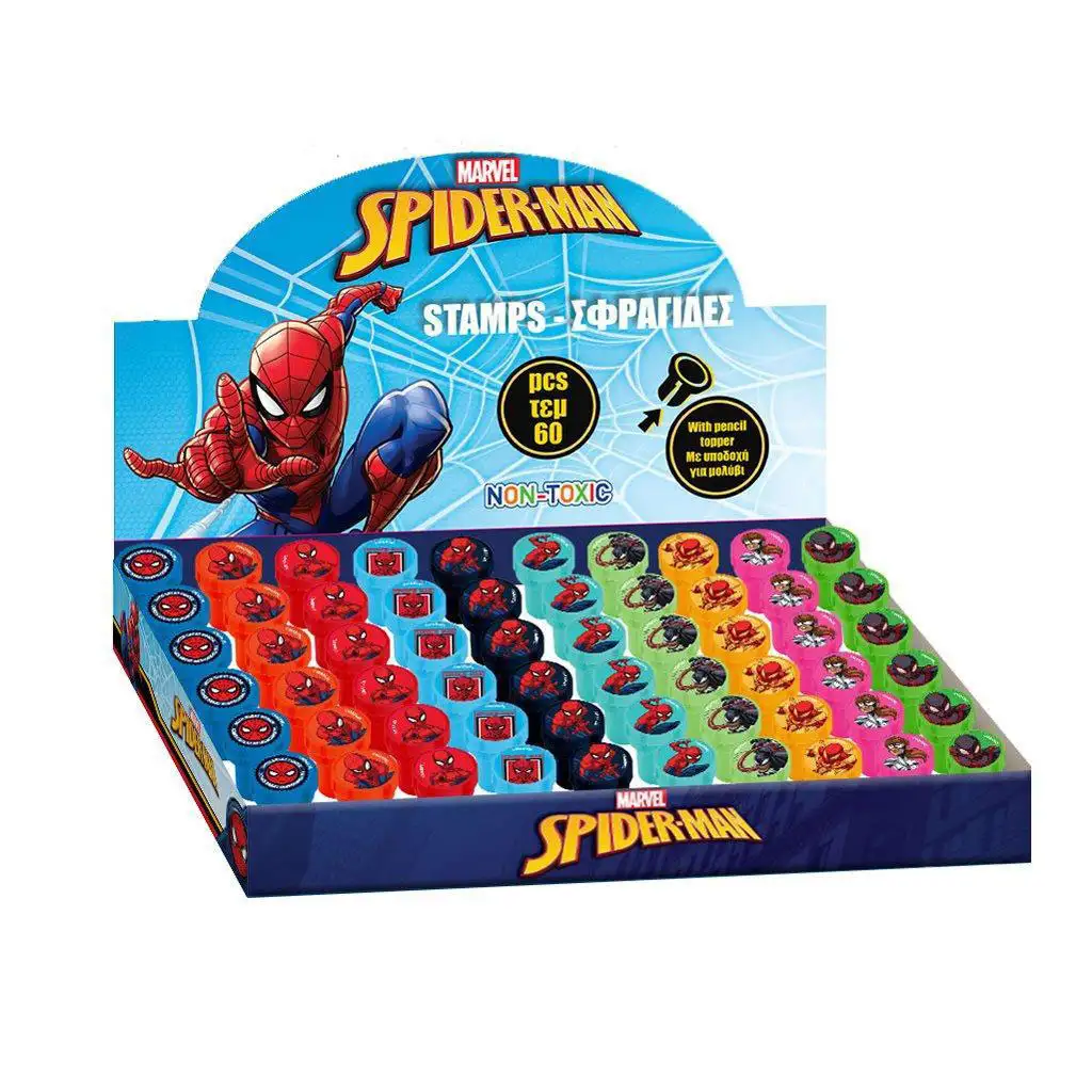 Luna: Pečiatka s motívom Spider-Mana na farebnej ceruzke, rôzne druhy, 1 ks