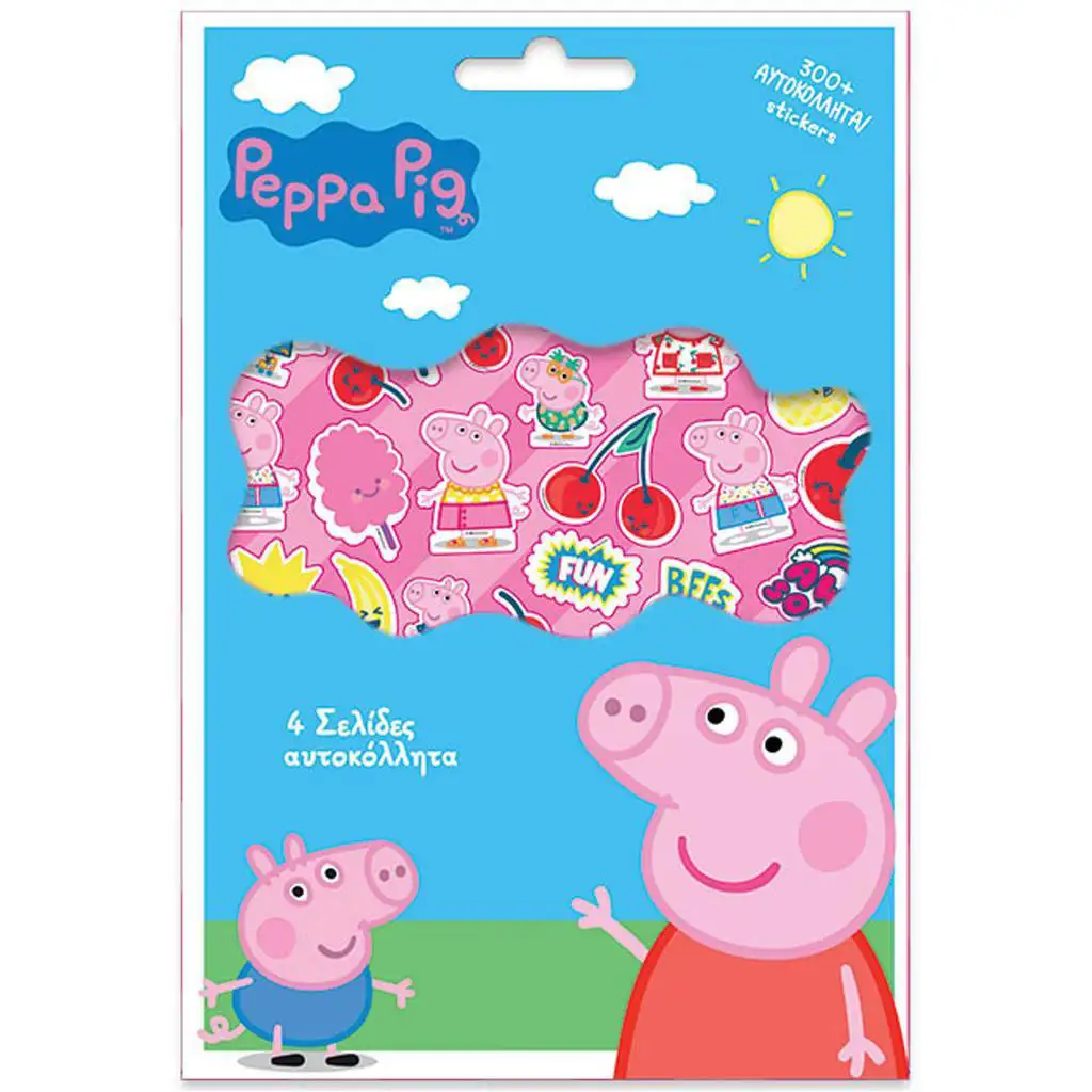 Luna: Peppa Pig sada nálepiek, 300 ks