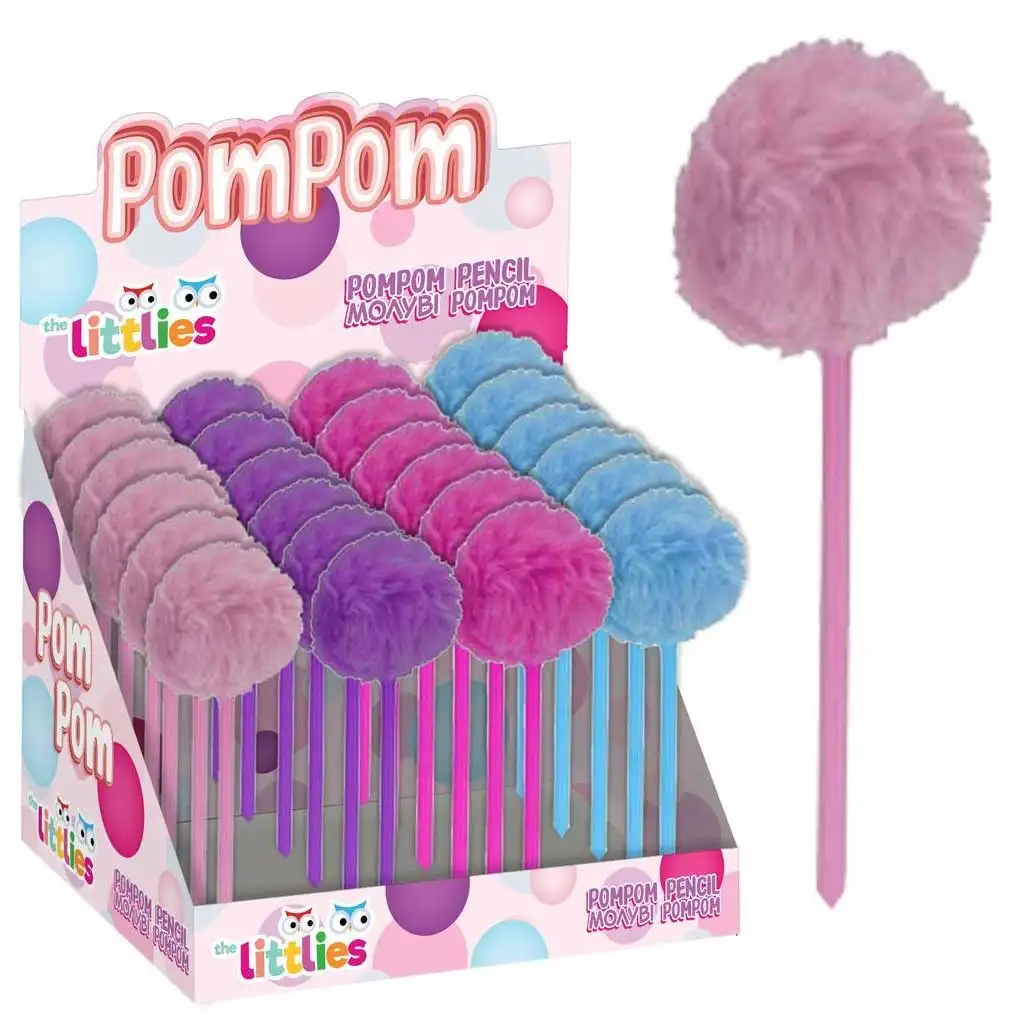 Luna: Pom-Pom guľôčkové pero v štyroch farbách 1ks