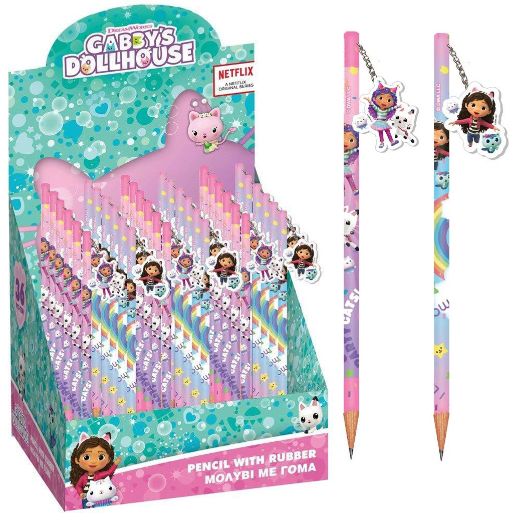 Luna: Gabi domček pre bábiky s gumou s motívom grafitovej ceruzky, v dvoch variantoch, 1 kus