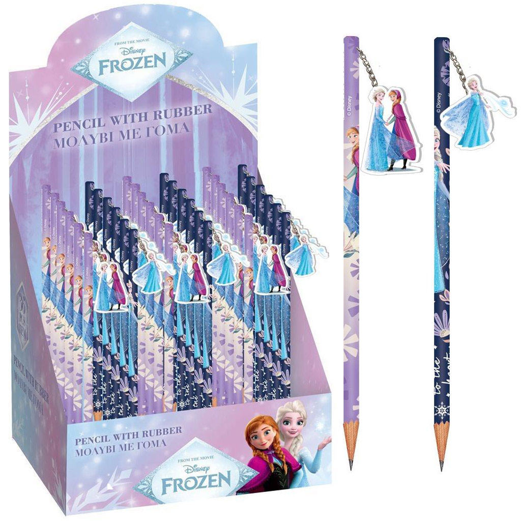 Luna: Frozen 2 sestry grafitová ceruzka s gumou, dva druhy, 1 ks