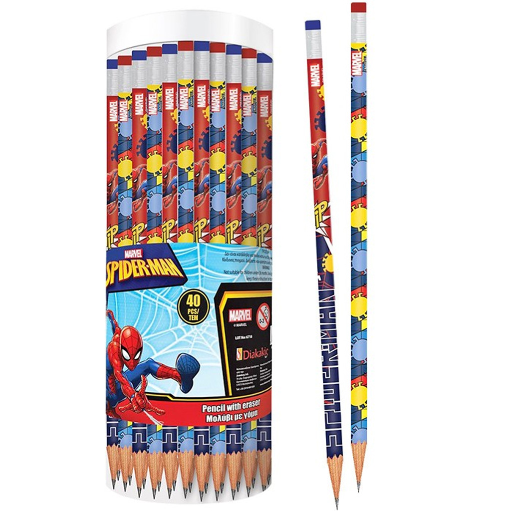 Luna: Ceruzka s gumou Spiderman, v dvoch rôznych variantoch, 1 ks kép 1