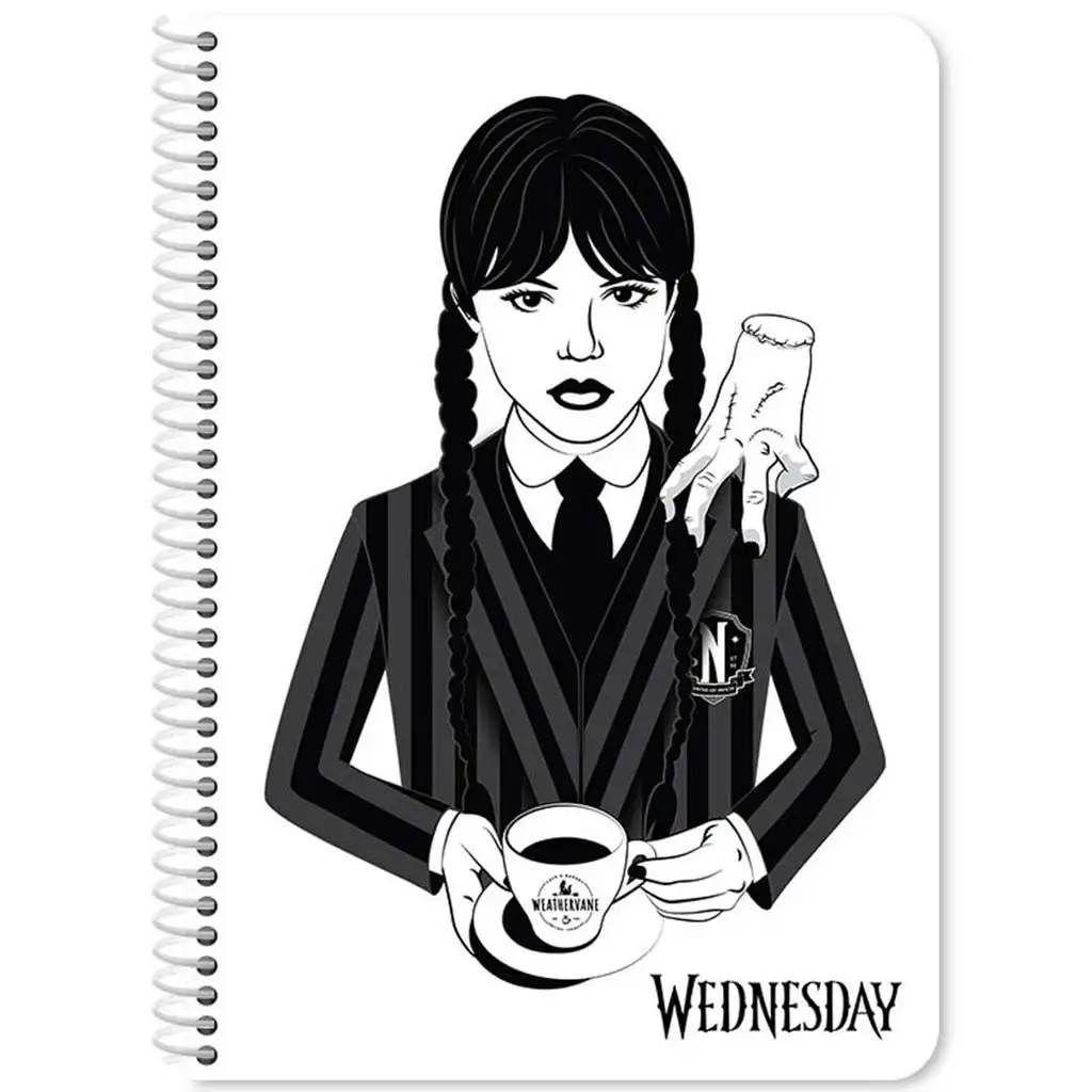 Wednesday linajkový špirálový zošit 60 listov 17x25cm v dvoch variantoch 1ks kép 3