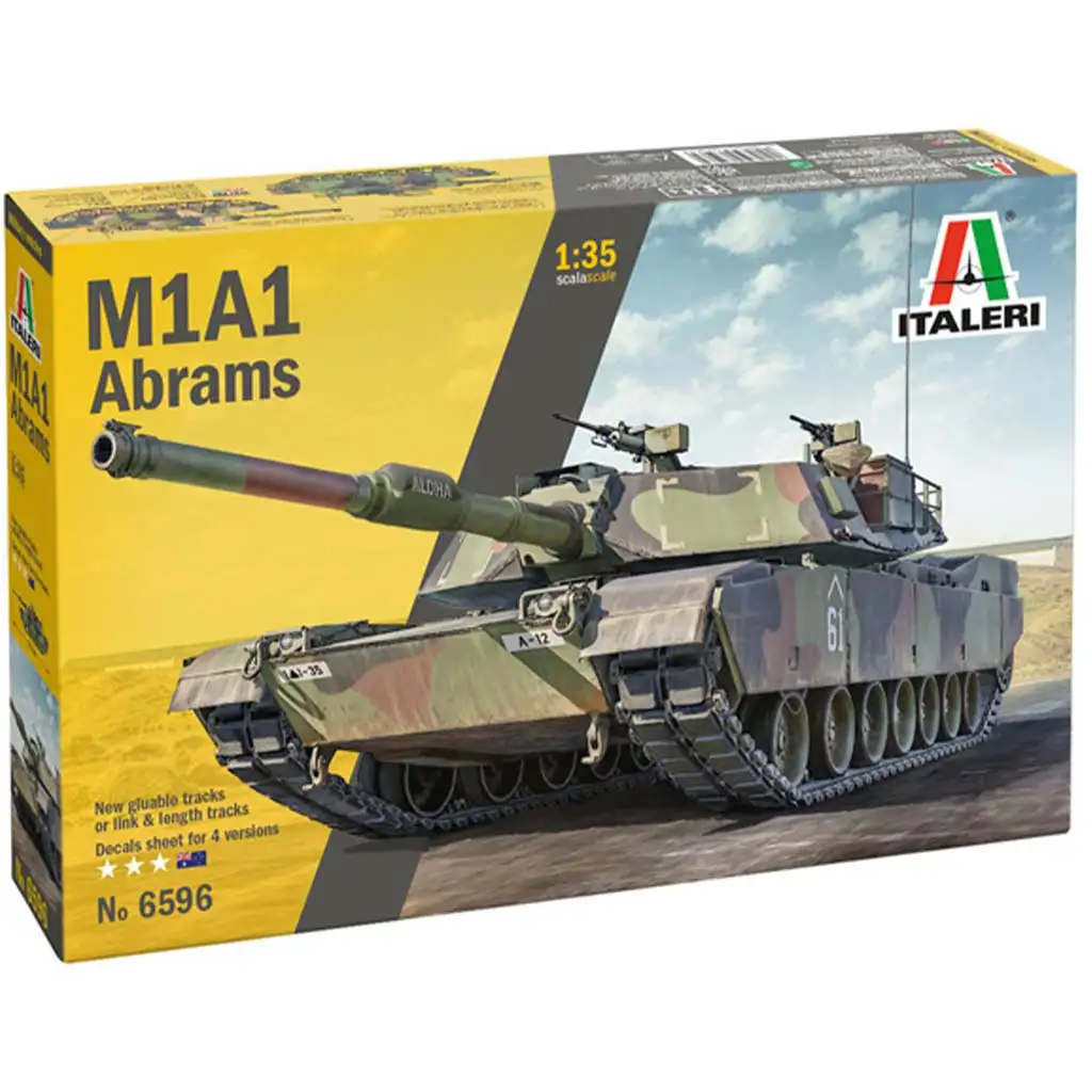 Italeri 1/35 M1A1 Abrams tank makett kép 1