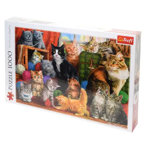 Stretávka mačiek 1000 dielne puzzle - Trefl