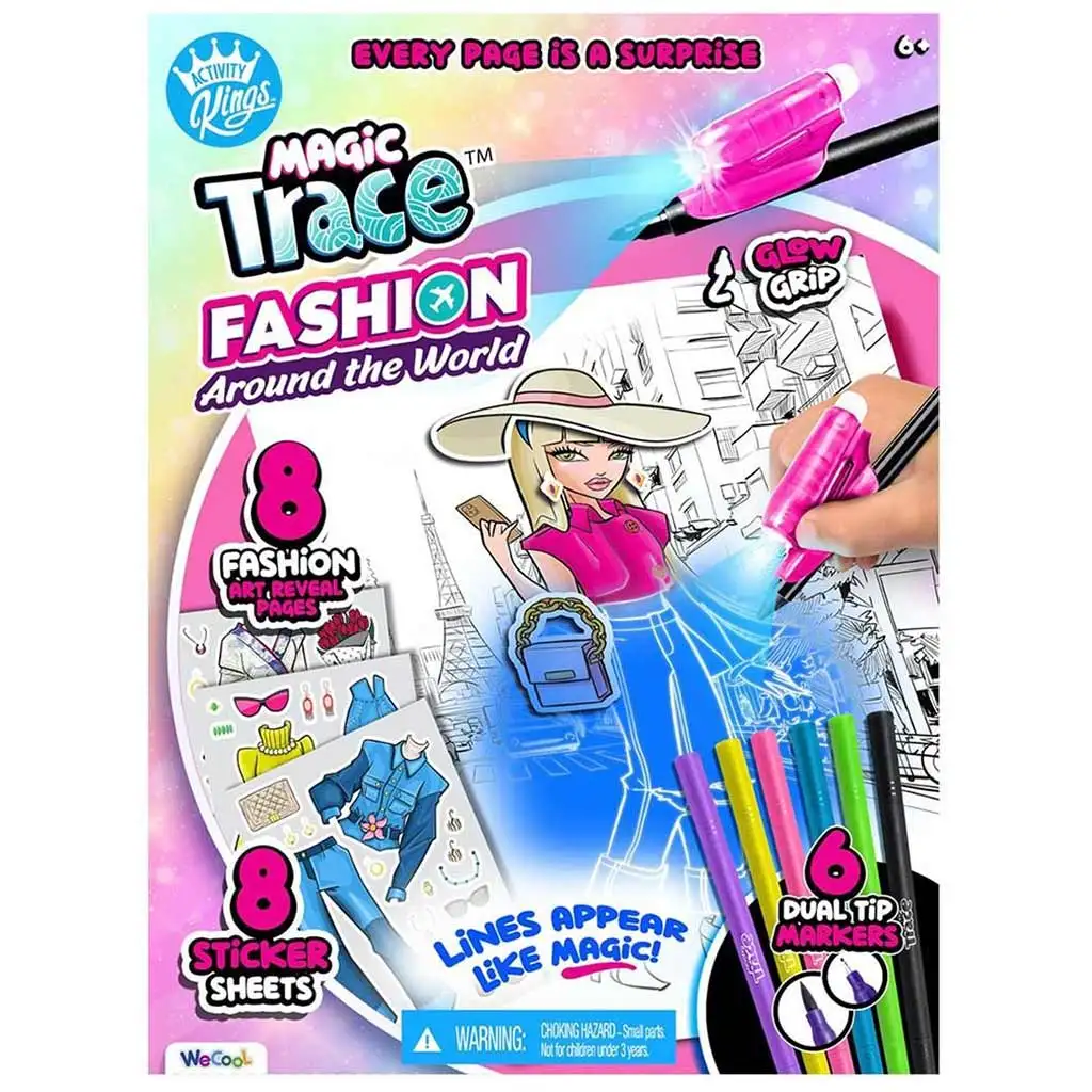 Magic Trace štúdio: Žiarivé kreslenie - módna začiatočnícka sada