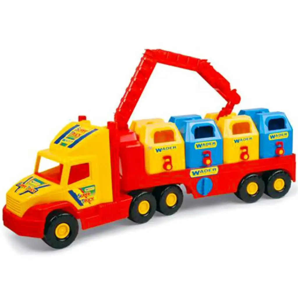 Magic Truck: Szelektív kukásautó 80cm - Wader kép 2