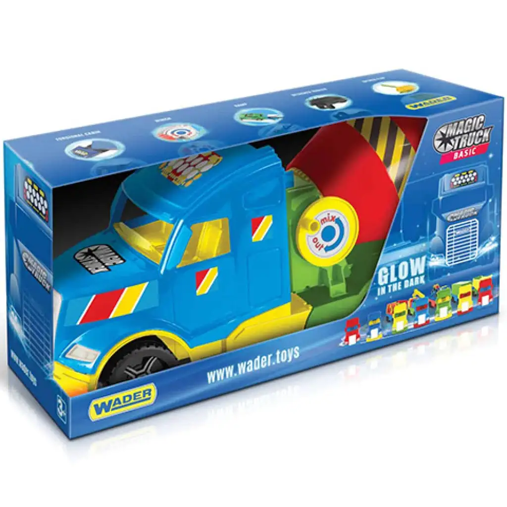 Magic Truck: Domiešavač betónu s fluorescenčnými lampami 60cm - Wader