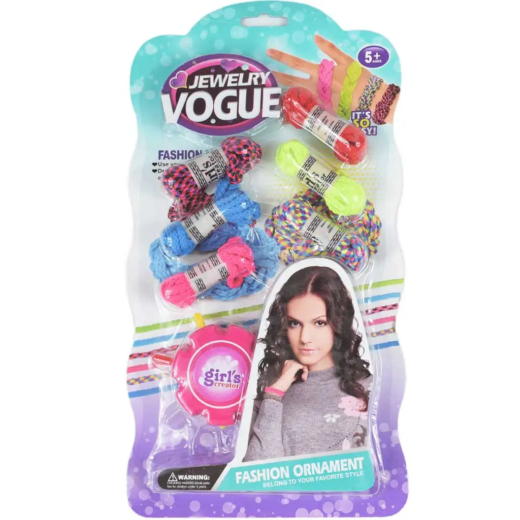 Jewelry Vouge: DIY sada na výrobu priateľských náramkov s farebnými niťami