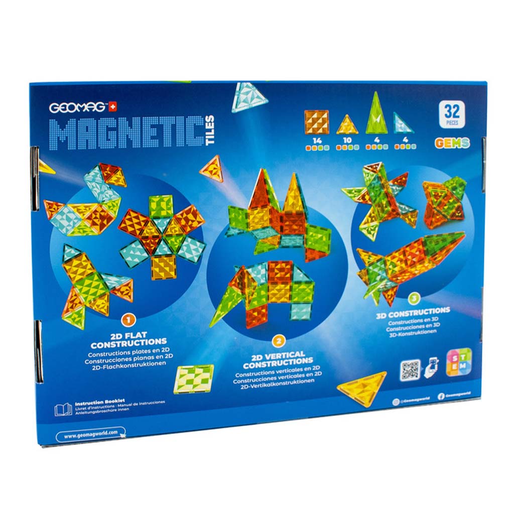 Geomag: Magnetické dlaždice Gems Rocket 32-dielna raketová súprava kép 2