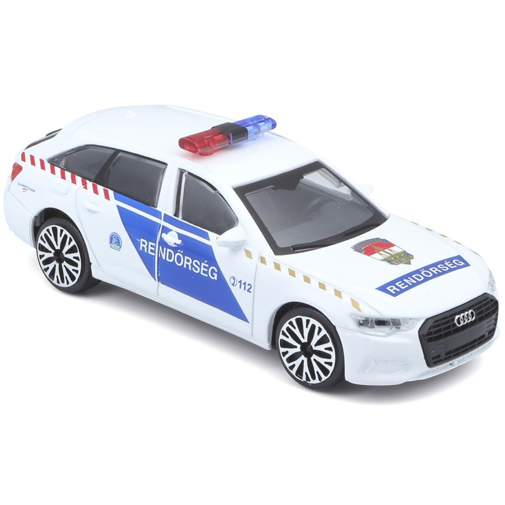 Bburago: Maďarské policajné auto Audi A6 Avant 1:43 kép 2