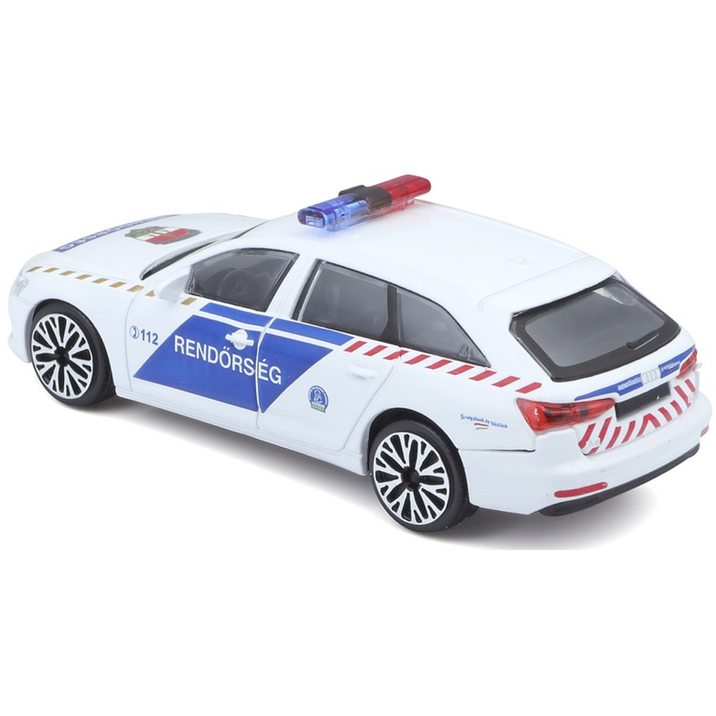 Bburago: Maďarské policajné auto Audi A6 Avant 1:43 kép 3
