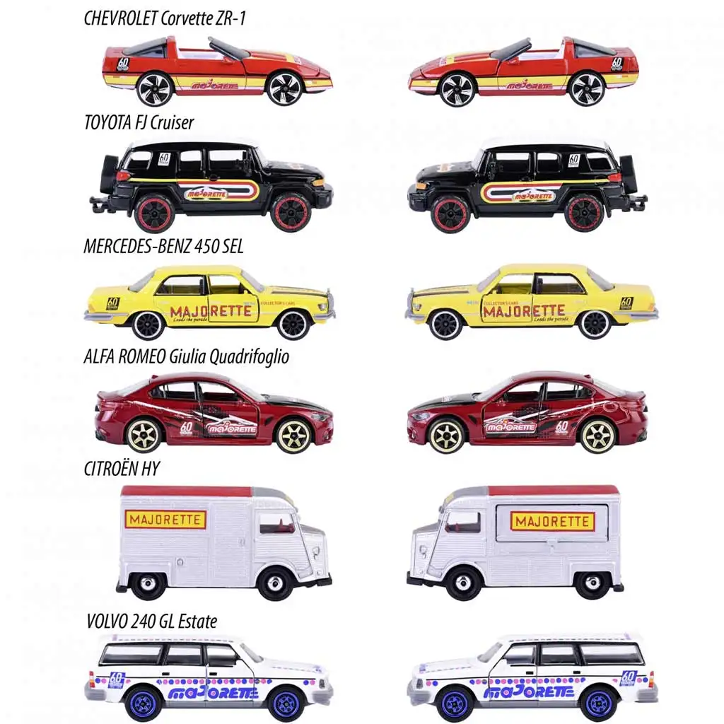 Majorette: 60. výročie kovové autíčko 6 druhov 1ks kép 3