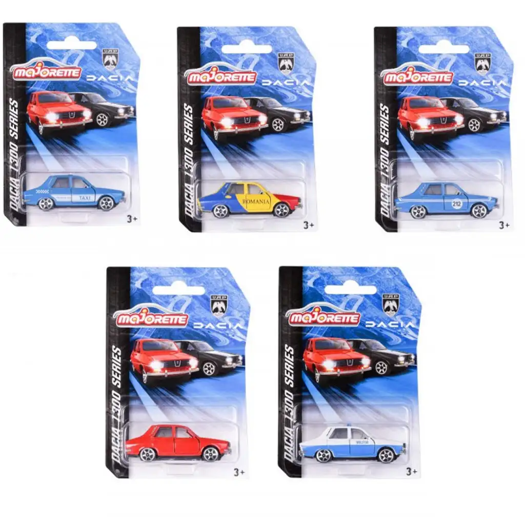 Majorette: Modely áut Dacia 1300 v rôznych verziách 1/64 1ks - Simba Toys