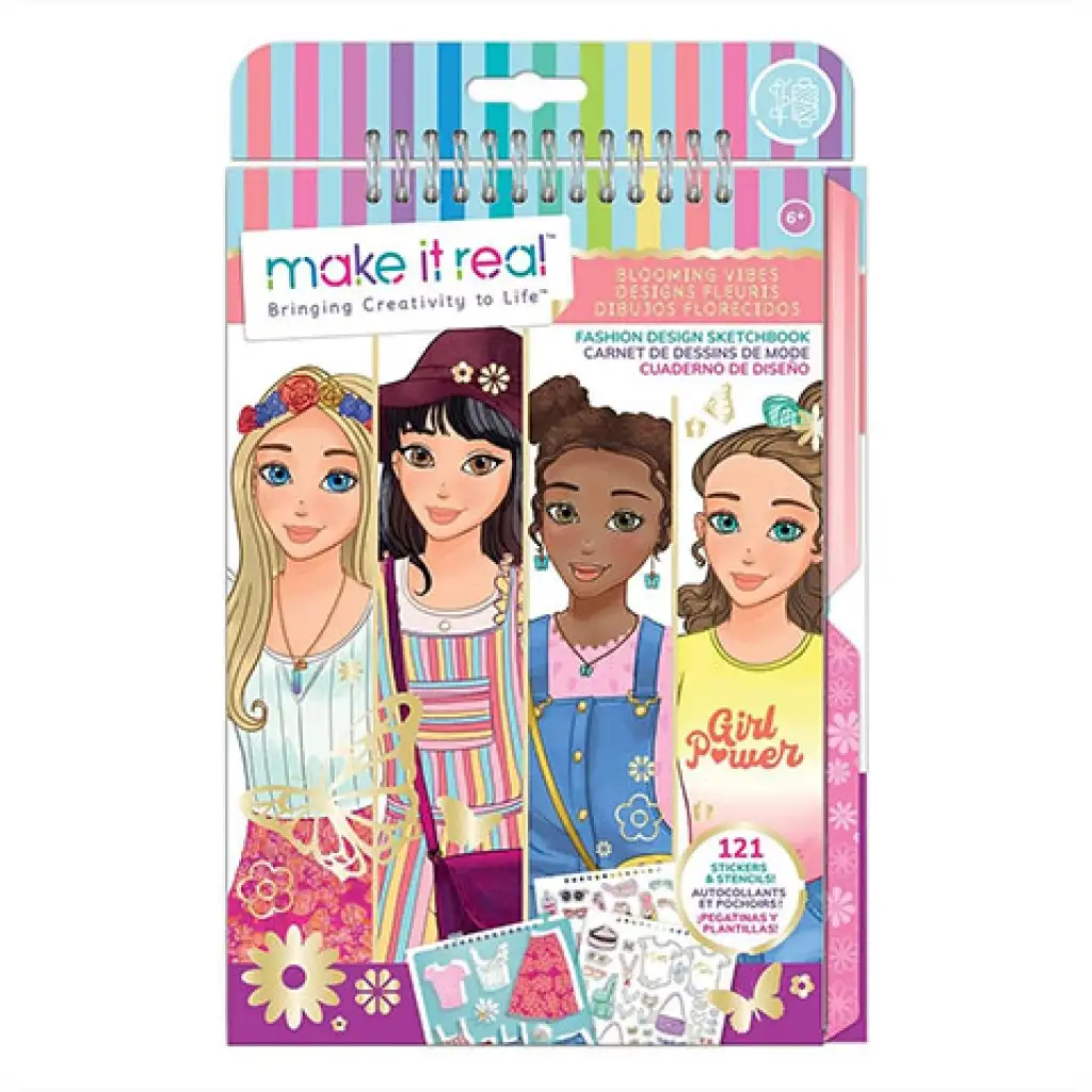 Make It Real: Kvitnúca kreativita, skicár na módne navrhovanie