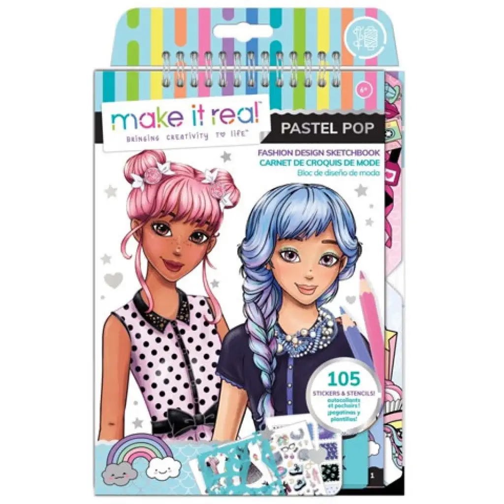 Make it Real: Skicár na módne navrhovanie s príslušenstvom - Pastel pop