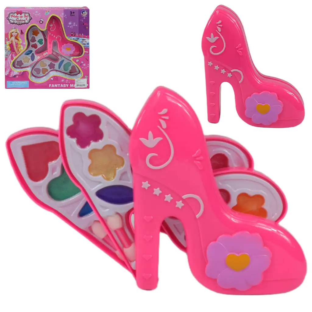 Make Up Set: Mejkap paleta v tvare topánky s krémovými farbami