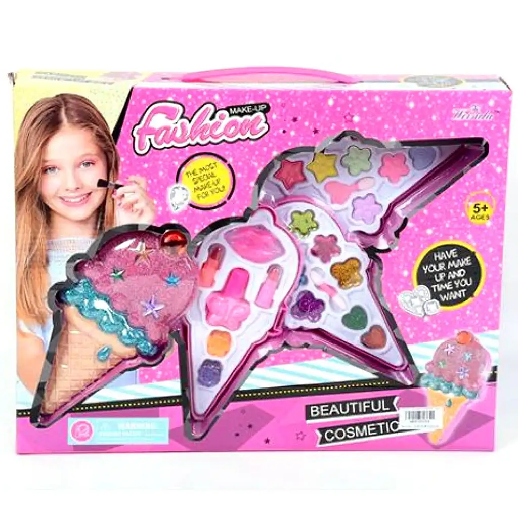 Make-up súprava v zásobníku v tvare zmrzliny