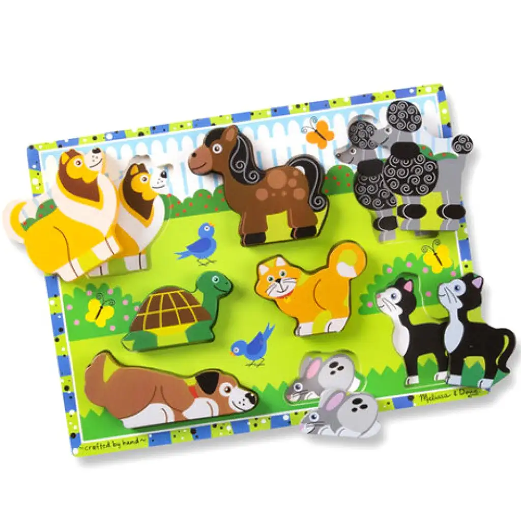 Malý maznáčikovia drvená puzzle skladačka 8 prvkov - Melissa & Doug