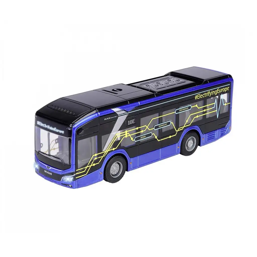Majorette: MAN Lions City 10E autobus s osvetlením a zvukom - Simba Toys kép 2