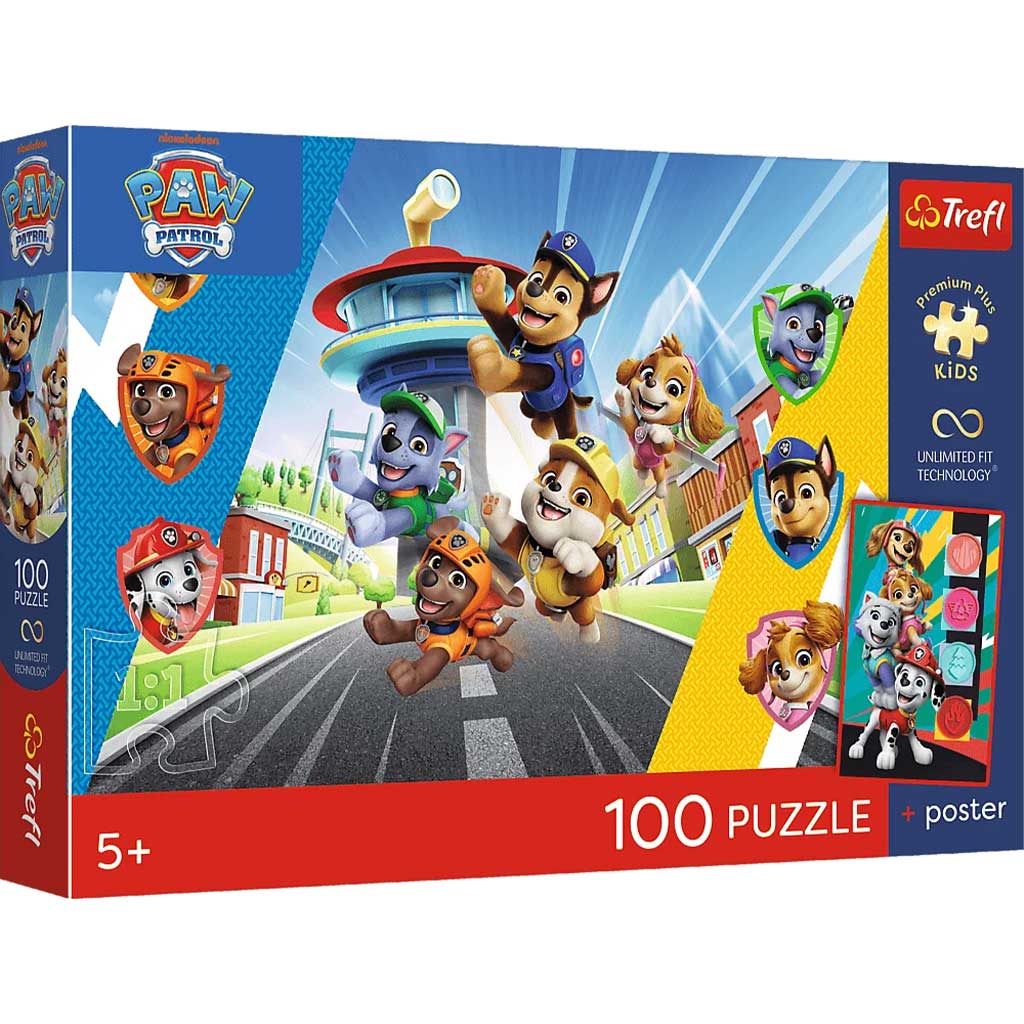 Mancs Őrjárat 100db-os UFT puzzle poszterrel - Trefl kép 1
