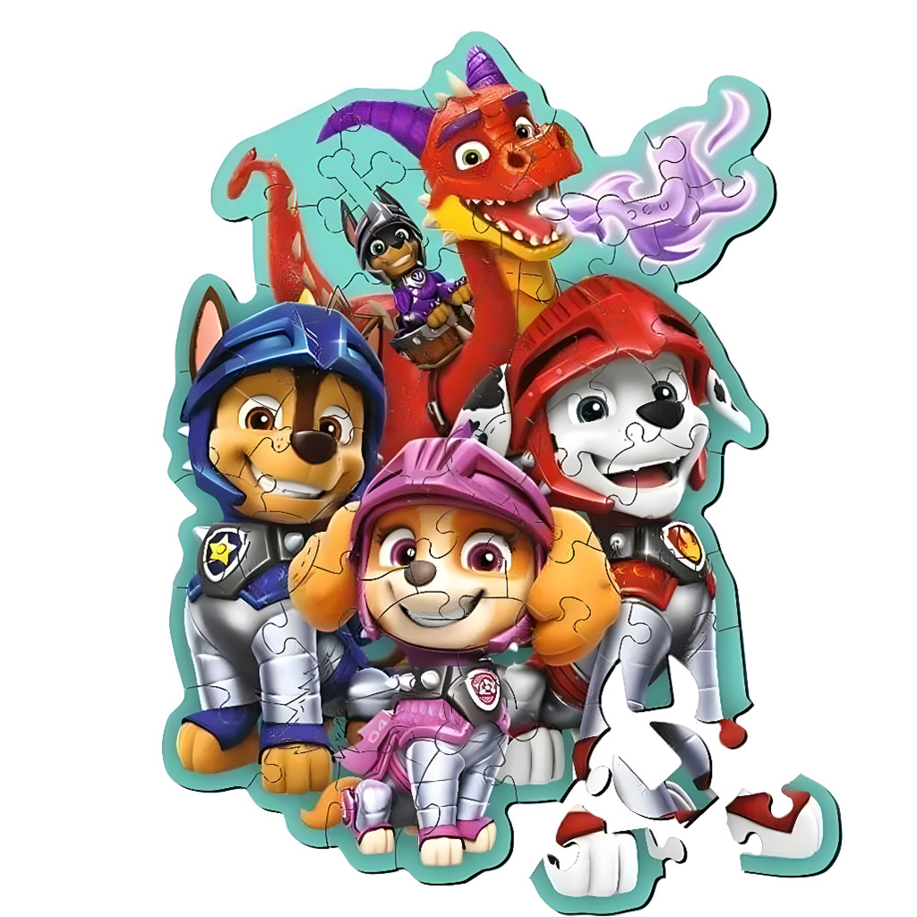 Paw Patrol 50-dielne drevené puzzle - Trefl kép 2