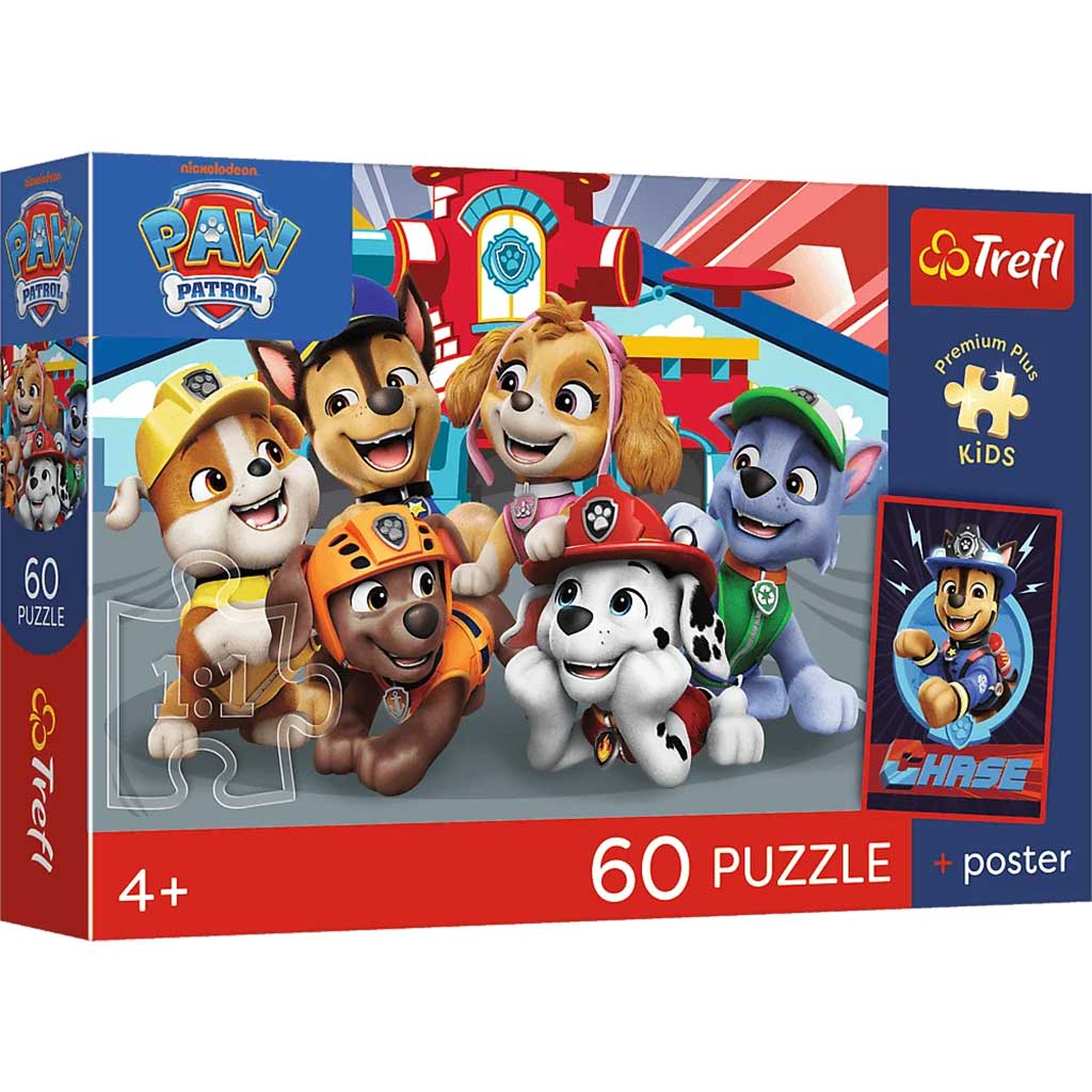 Mancs Őrjárat 60db-os prémium plusz kids puzzle poszterrel - Trefl kép 1