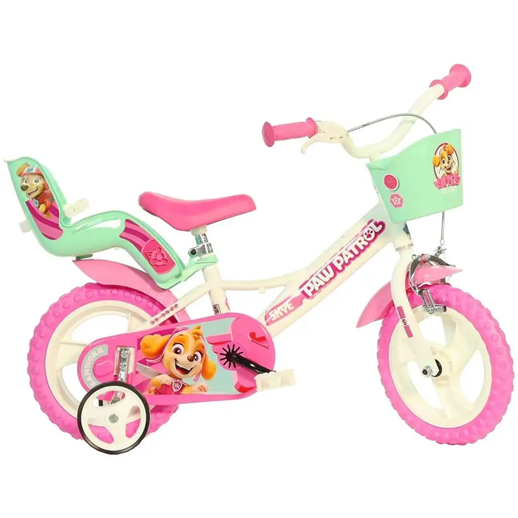 Paw Patrol bielo-ružový bicykel vo veľkosti 12 - Dino Bikes bicykel